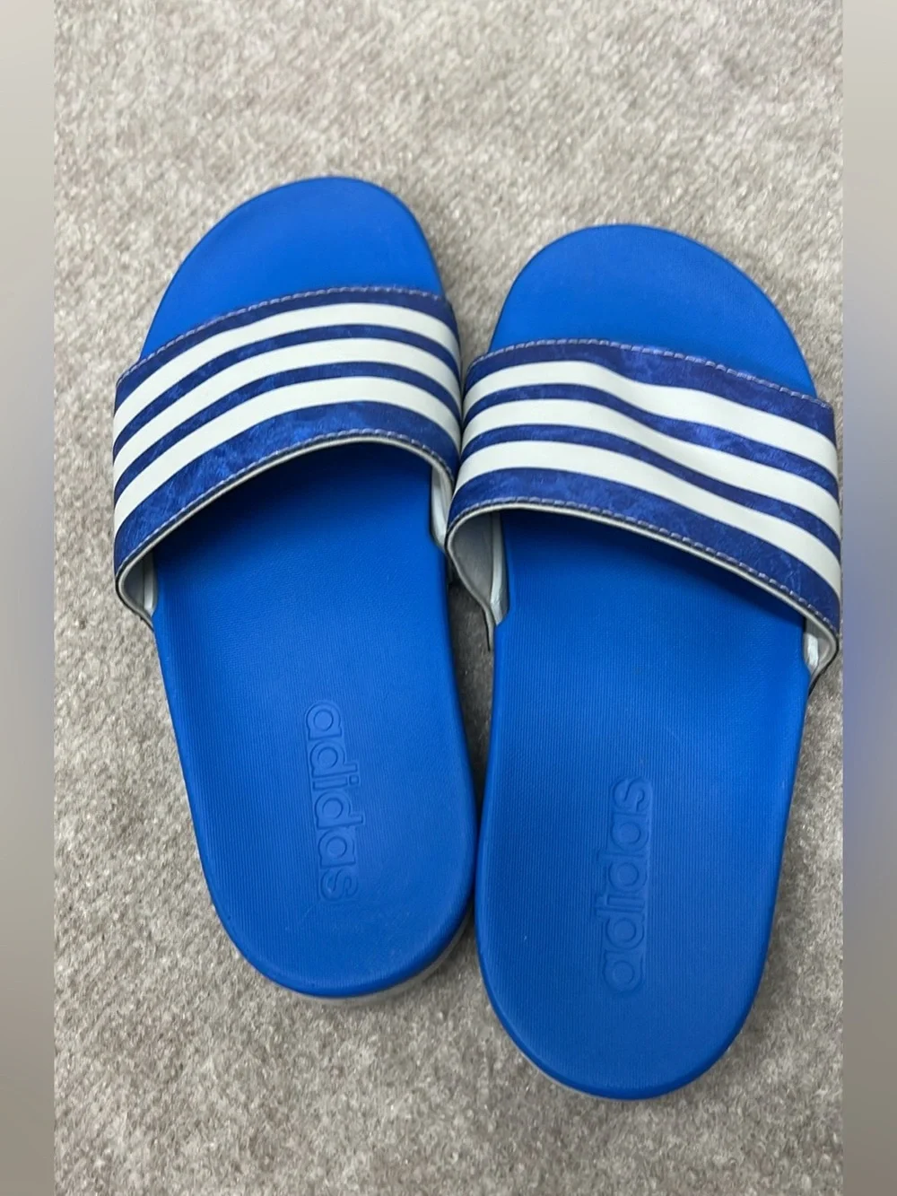 Adidas Blue Slides kids size 5